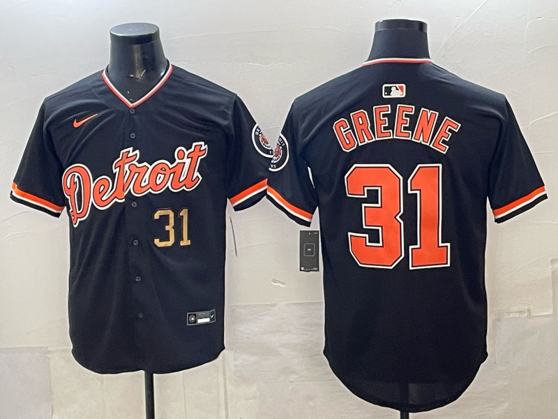 Men Detroit Tigers #31 Greene black Game Nike MLB Jersey 20260010